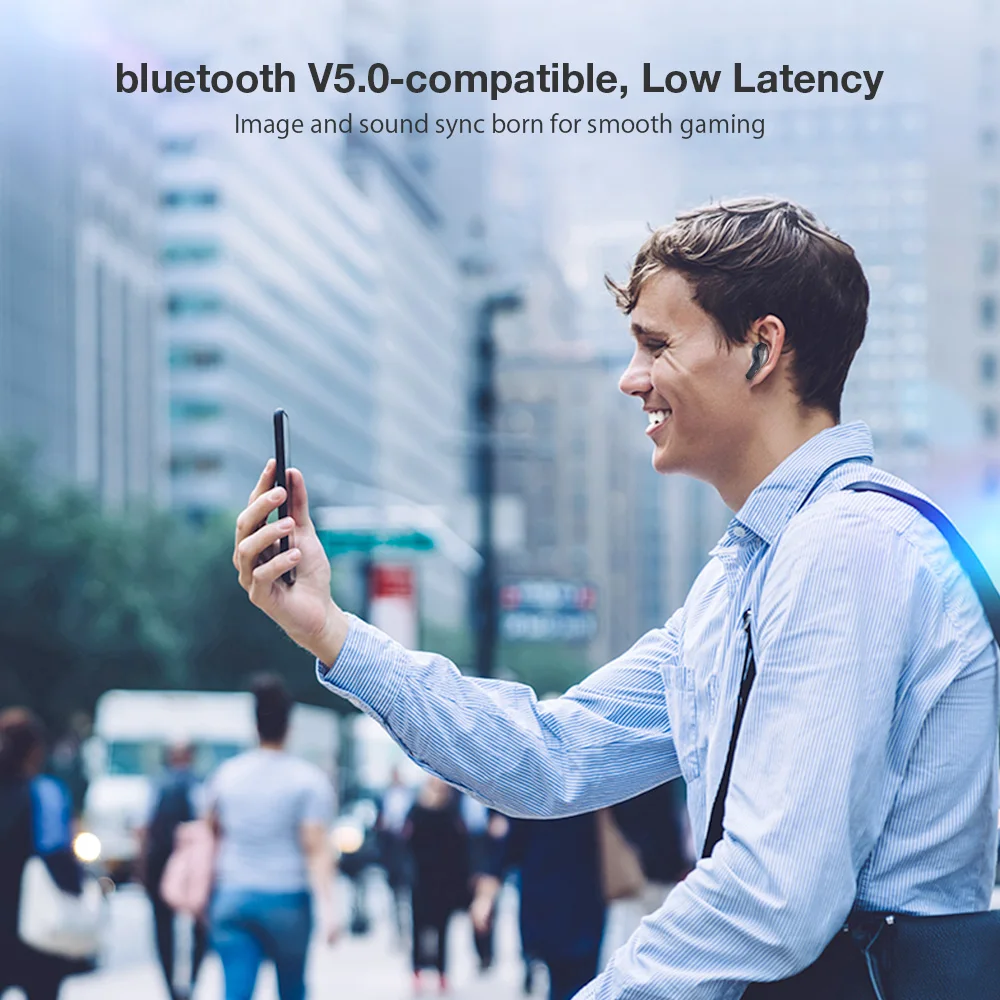 BlitzWolf BW-FYE15 Bluetooth Headphones TWS HiFi Stereo Bass Low Latency Smart Touch HD Call bluetooth headphones