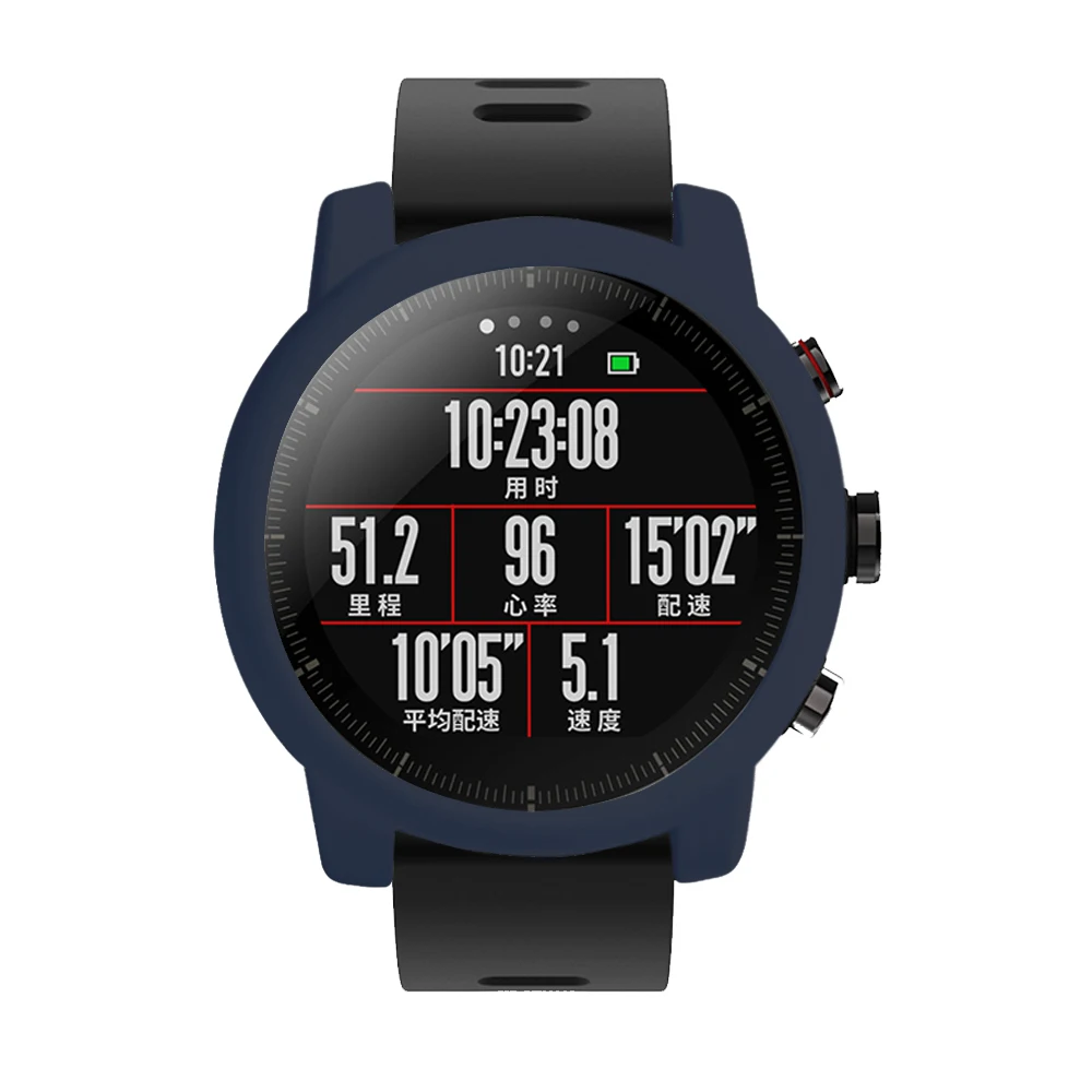 Защитная оболочка для Xiaomi Huami Amazfit 2/2S Stratos полная Рамка мягкий силиконовый защитный чехол рамка для часов