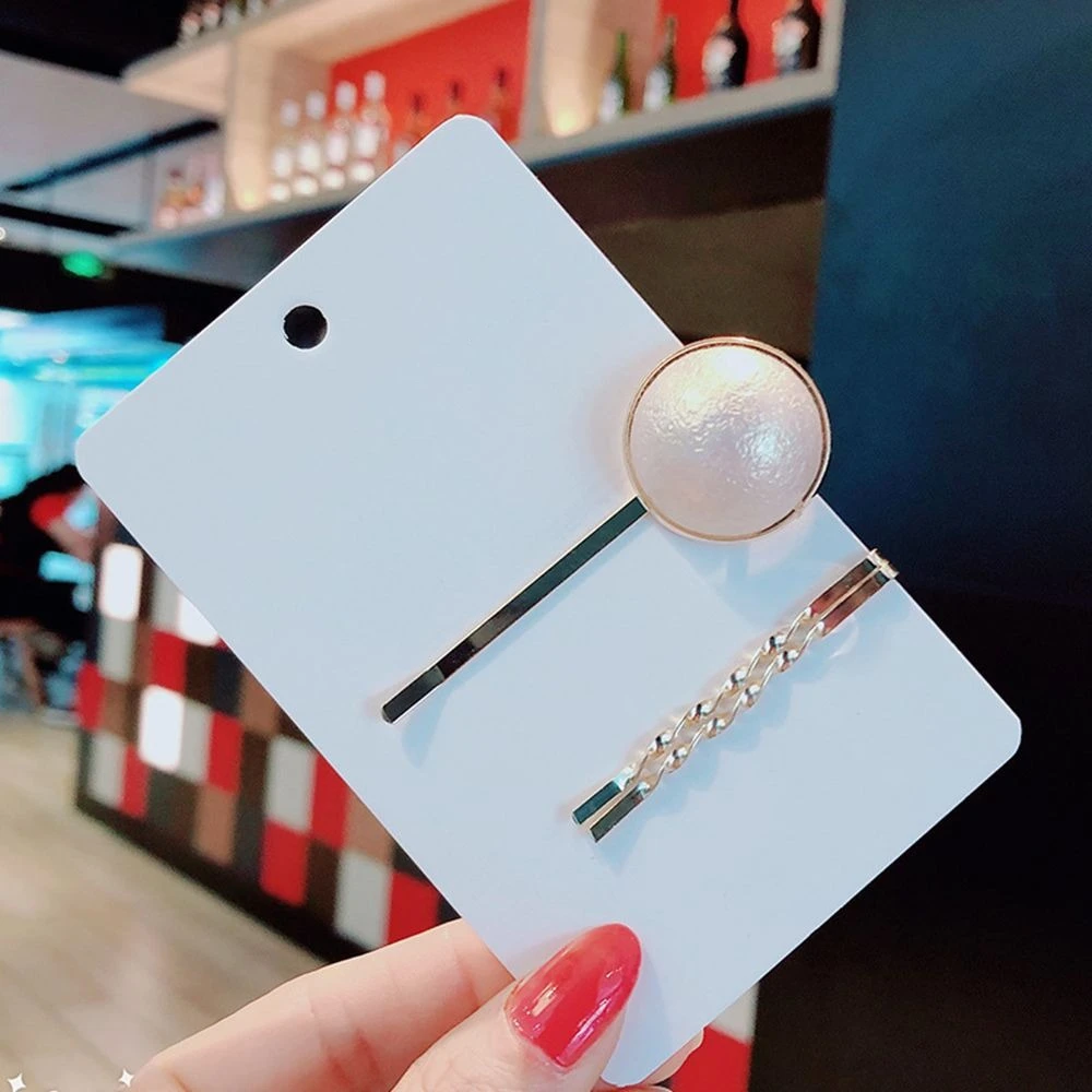 2 или 3 шт./компл. Корея Мода красивые заколки имитация жемчуга бусины клипсы неправильные геометрические аксессуары для укладки волос - Цвет: 9