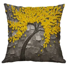 Автомобильная подушка простая стильная наволочка 40 х 40 см лен; креативное милое чехол для подушечки в машину украшение интерьера автомобиля W919