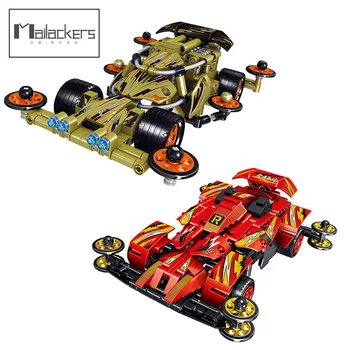 

Mailackers Technic Car Pull Back Vehicle Two Spot Goby Speed Racer Supercar Building Blocks Bricks DIY Toys For Christmas Gifts