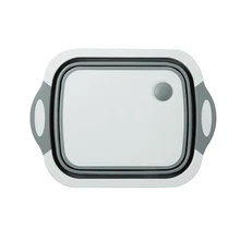 Многофункциональная резка хранения кухонные измельчители инструмент Складная разделочная доска моющаяся корзина для хранения фруктов