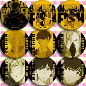 

Japan Anime BANANA FISH Subsidiary Cosplay Badge Cartoon Brooch Pins Collection Bags Badges For Backpacks Button gifts