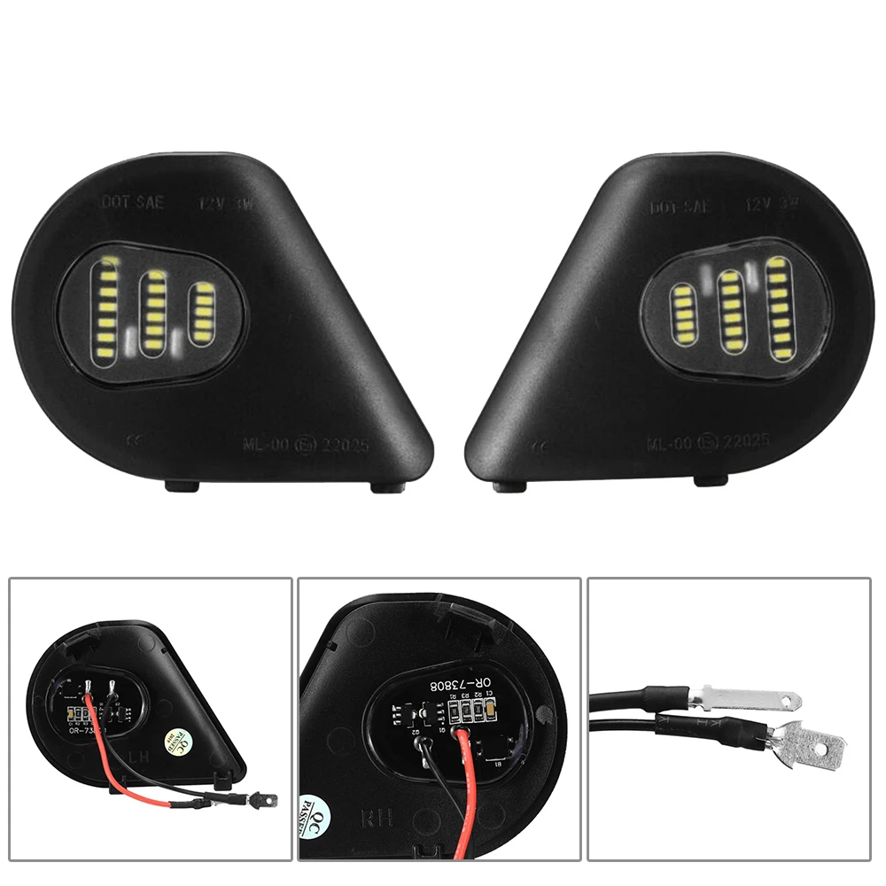 2x 18LED боковое зеркало Puddle светильник для Dodge Ram 1500 2500 3500 4500 5500 2010-19