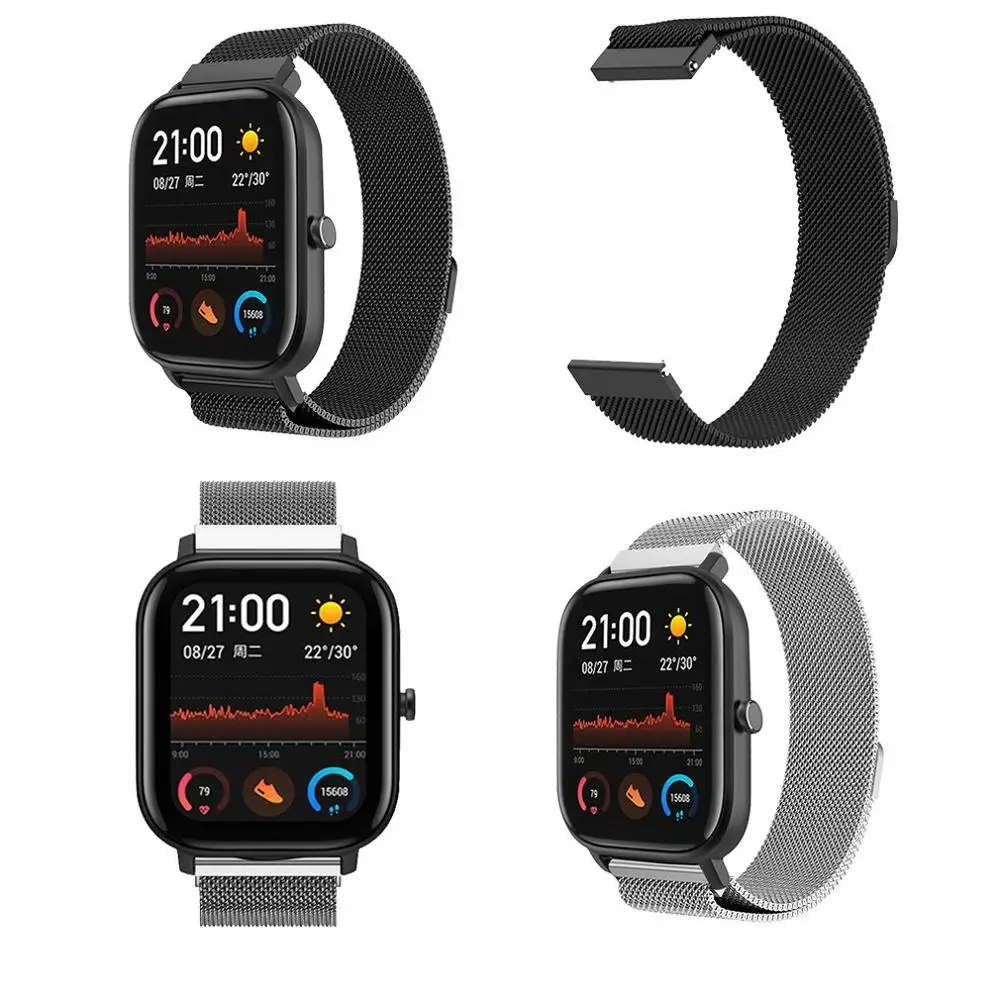 

Fashionable Personality Watchband Milan Casual Magnetic Replacement Watch Strap For Amazfit Gts Watch