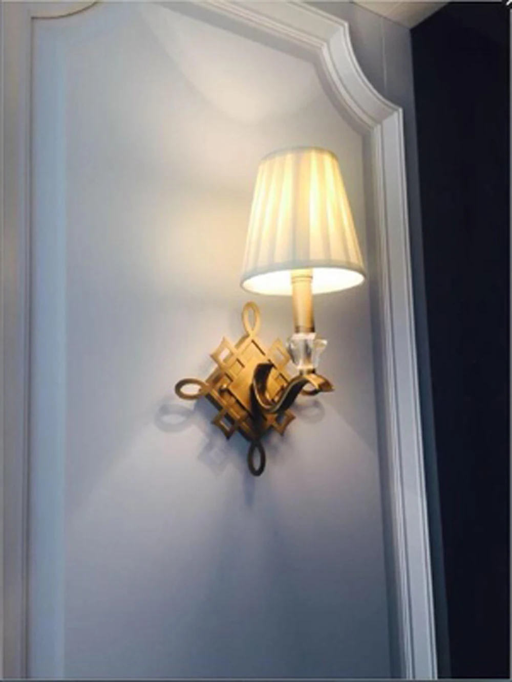artistic design brass wall lights modern home wandlampen hotel stair lights height 40cm