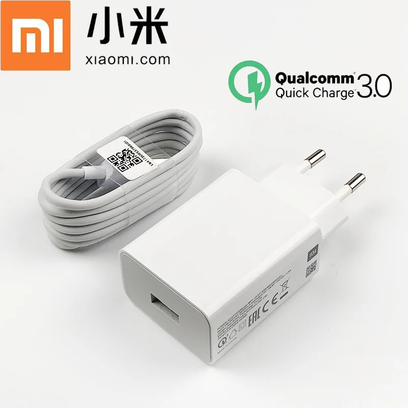 557.61руб. 11% СКИДКА|Оригинальное зарядное устройство Xiao mi QC 3,0, быстрая зарядка, адаптер для путешествий, кабель Usb type C для mi 8 9 se 9 T pro cc9 A3 max 3 redmi note 7 8 pro|ЗУ для мобильных телефонов| | - AliExpress