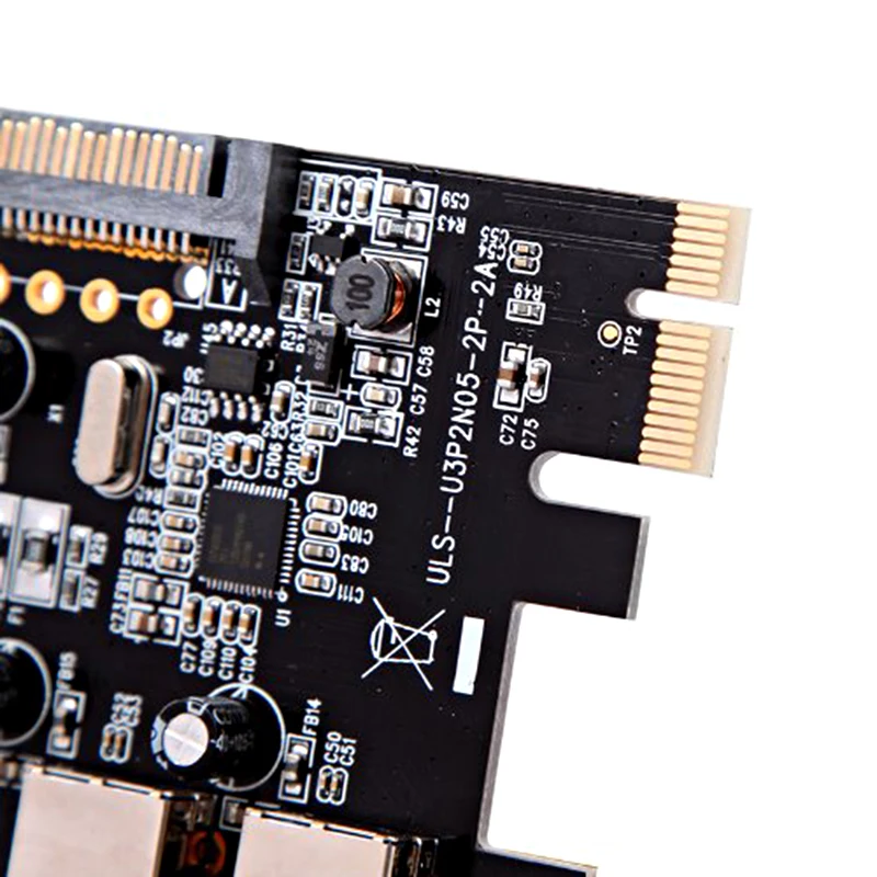 Карта расширения USB 3,0 внешний 2 порта PCI-E PCI Express 15-pin SATA разъем питания