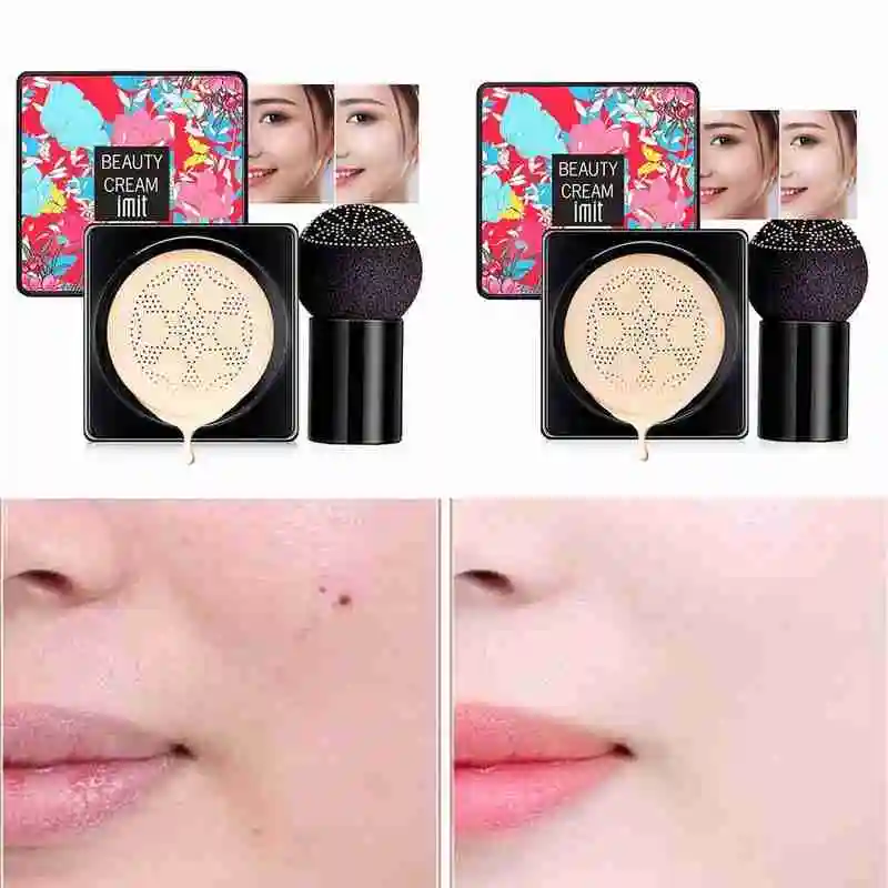 Mushroom Head Air Cushion CC Cream Natural Moisturizing Makeup Oil-control Foundation Cosmetics Cream Concealer BB Whitening