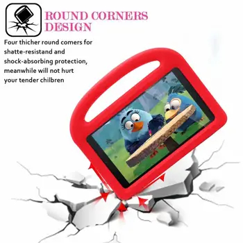 

For Amazon Kindle Fire HD 8 2017 Case Football Kids Tablet Shell shockproof EVA Hand-held Stand Cover for Kindle Fire HD8 2018
