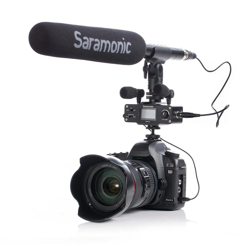 Saramonic SR-XM1 3.5mm TRS Omnidirectional Microphone For CaMixer SmartMixer Less Than 1 Ounce Enhanced Clarity Sensitivity