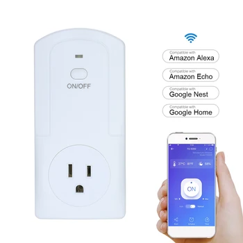 

APP Remote Control Power Outlet Smart Thermostat Humidistat Timing Plug Socket Amazon Alexa Echo Google Nest Home