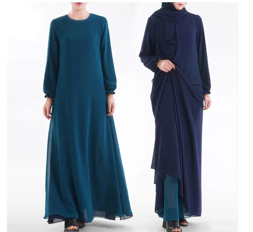 Хиджаб Kleid женское мусульманское платье Robe Islamique Femme Morocco платья abaya Kaftan Roupas De Adulto Feminino Арабская одежда для женщин - Цвет: women abaya