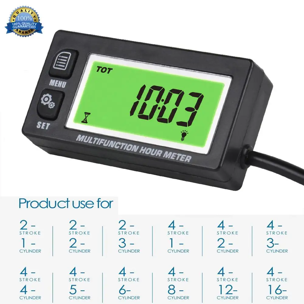 recall rpm tacometro hour meter para 02