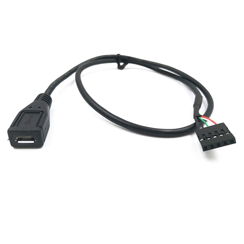 FFYY-(2 штуки в упаковке) 50 см микро-флеш-накопитель USB с гнездовым до 5 Pin Материнская плата наружный коллектор адаптер Dupont Удлиненный кабель, микро-флеш-накопитель USB с гнездовым до 5 Pin F