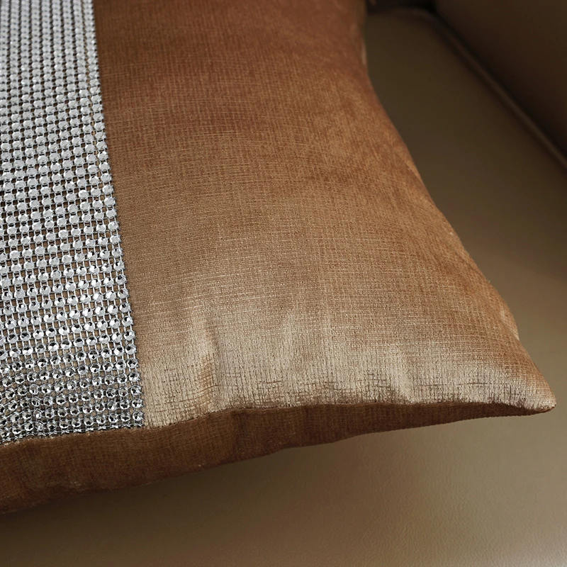 Декоративная Роскошная Алмазная наволочка для подушки супер мягкая фланелевая