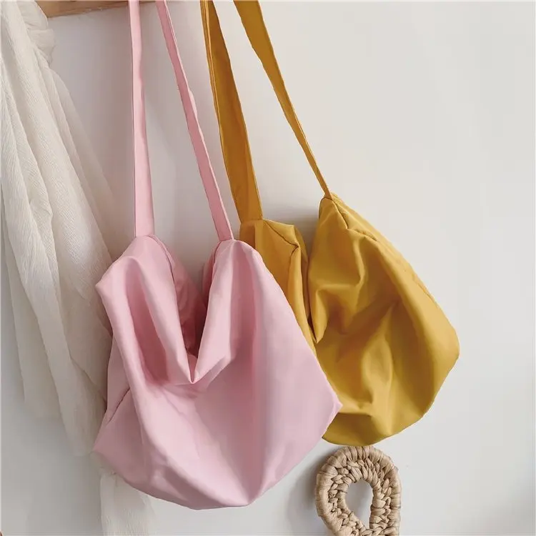 

ISU Spring And Autumn 2019 New Style WOMEN'S Bag Canvas Large Bag Lightweight Oxford Cloth Crossbody Bag Large Capacity Travel