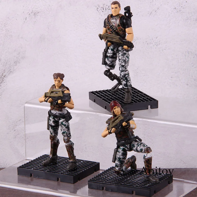 HIYA Aliens: Colonial Marines Белла Круз Реддинг фигурка Горячая игра 1:18 Soliders ПВХ Коллекционная модель игрушки 3 шт./компл