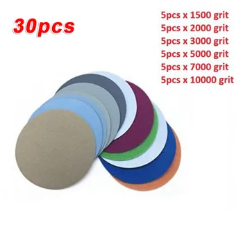 

996A2Inch Disc Sandpaper Wet/Dry Grinding Polishing 50mm Sanding Disc 1500-10000 High Abrasion Resistance Round Sandpaper Disk