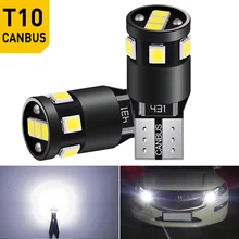 2 uds T10 W5W 194 bombillas Led CANBUS coche aparcamiento LED luz lateral maletero lámpara de iluminación para Peugeot 206, 308, 307, 207 12V blanco 6000K