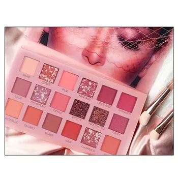

New 18 Colors Nude Glitter Eyeshadow Matte Shimmer Palette Long Lasting Waterproof Mineral Powder Eye Shadow Makeup Cosmetic Kit