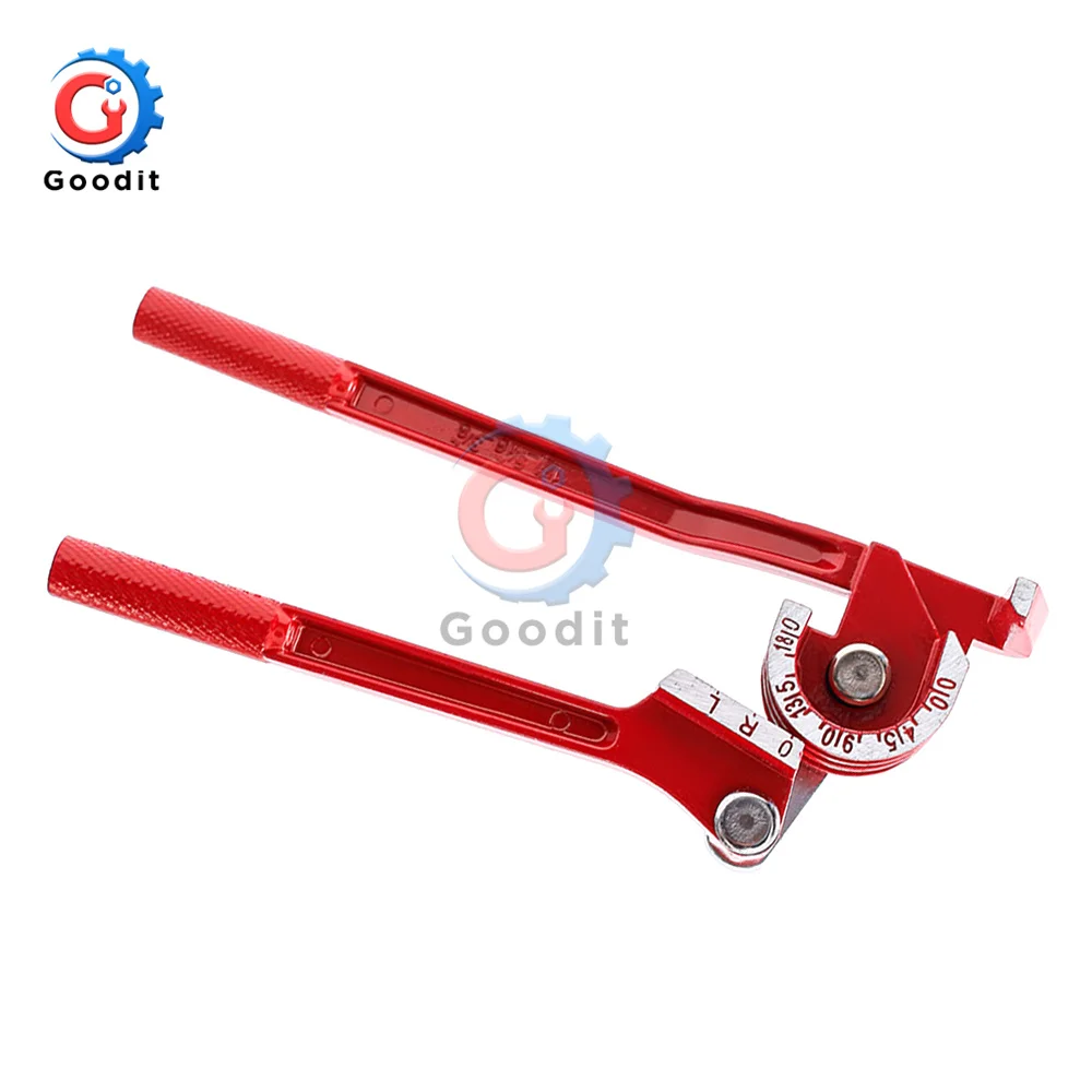 Tube bender bar bending tools manual bending machine 6 8 10mm metric brake line brass copper tube pipe manual bending tool type fuel brake pipe bender hand tool