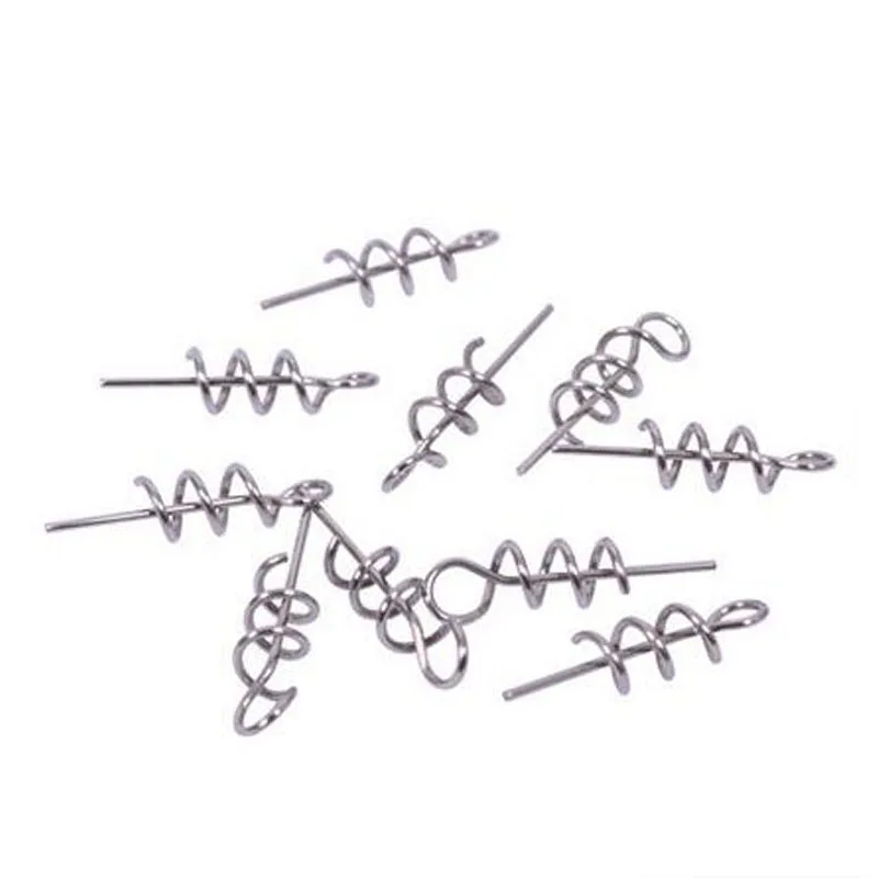 

100 200 шт./лот рыболовный крючок Центрирующие штифты спиральная рыболовная приманка стальной пружинный фиксатор для мягкой приманки рыболовные снасти