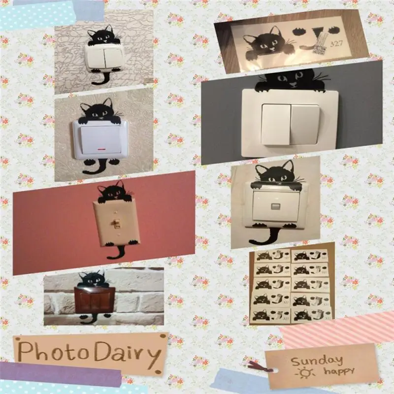 Cute Cat Dog Switch Luminous Switch 2
