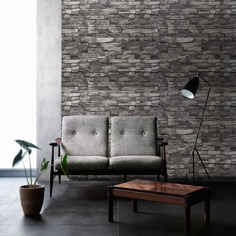 10pcs 3D Brick Wall Sticker DIY Wallpaper for Living Room Bedroom TV Wall Waterproof Self-Adhesive Foam Plastic Stickers wall stickers