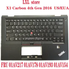 X1 карбоновая клавиатура 20FB, 20FC для Thinkpad 4th Gen с c-крышкой EUA US FRU 01AV217 01AV178 01AV193 01AV154 ТЕСТ ОК