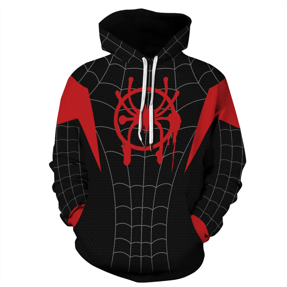 E Унисекс комплект для взрослых 3D человек-паук Miles Morales толстовки с капюшоном с длинными рукавами Мужская Женская куртка костюм на Хэллоуин - Цвет: E
