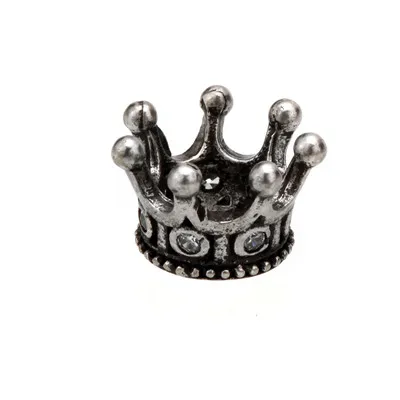 1 шт. микро Pave CZ бусины в виде корон кубическая Корона из циркония бусины разделитель браслета Шарм бисером латунные бусины для изготовления ювелирных изделий - Цвет: Crown Accessories j
