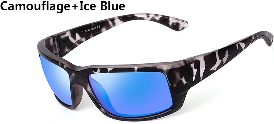 Брендовые поляризационные солнцезащитные очки, мужские солнцезащитные очки Fantail для вождения, мужские Квадратные Солнцезащитные очки для мужчин, зеркальные очки, UV400 Oculos с логотипом - Цвет линз: C10