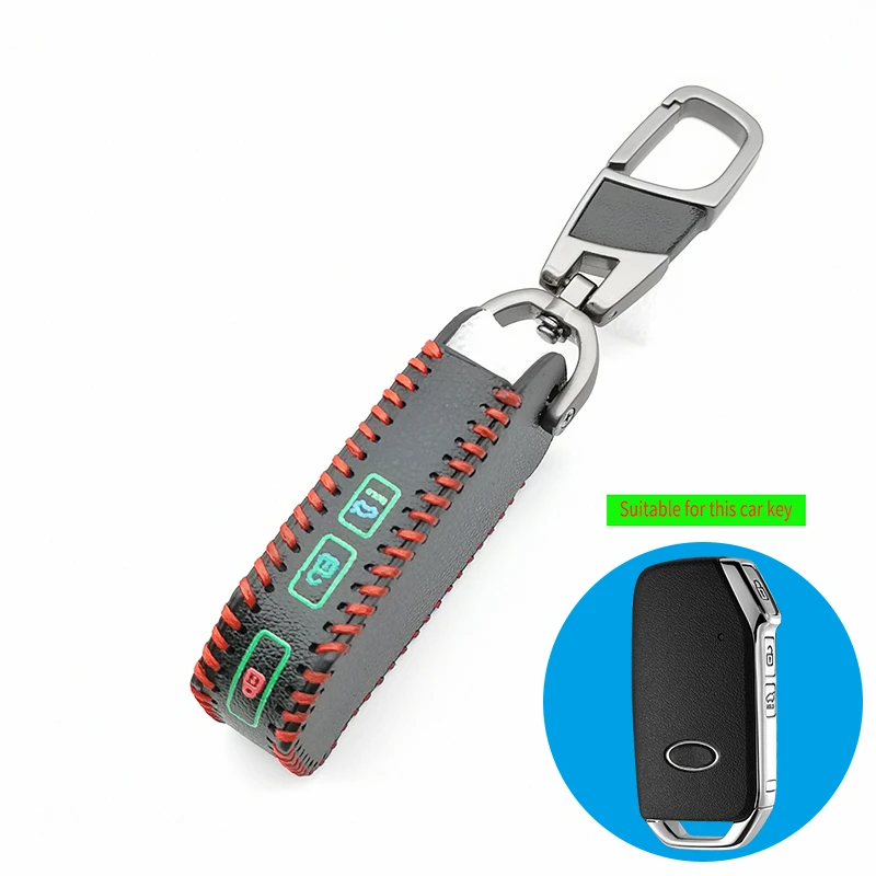 3/4 Buttons Smart Remote Luminous Leather Key Case For Kia Cerato Sportage Ceed Sorento 2017 2018 2019 Cover Skin Hold Shell | Автомобили