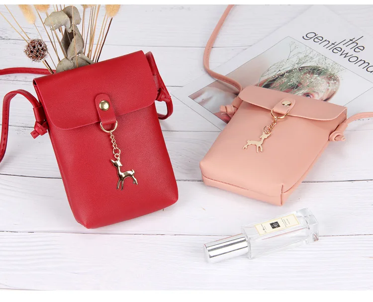 Для iphone/Xiaomi/huawei/samsung Mini Женская модная кожаная сумка через плечо маленькая сумка через плечо для девушек
