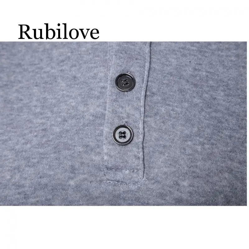 Rubilove весенне-осенний мужской хлопковый свитер с длинным рукавом, мужской повседневный однотонный приталенный свитер в китайском стиле, одежда
