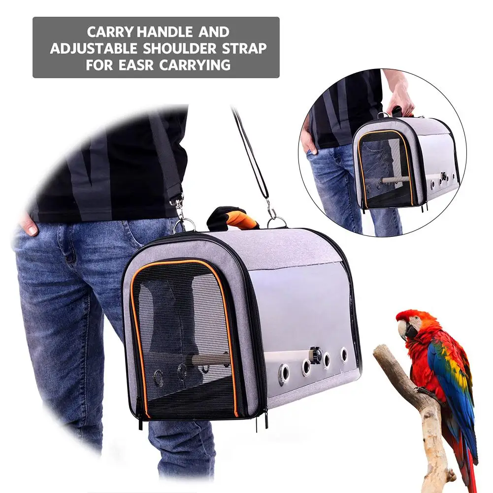 Bird Carrier Bird Travel Cage Outdoor Transport Parrot Cage Bird Carrying  With Perch Dog Backpack For Pet Parrot Cat Rabbit - Bird Cages  Nests -  AliExpress