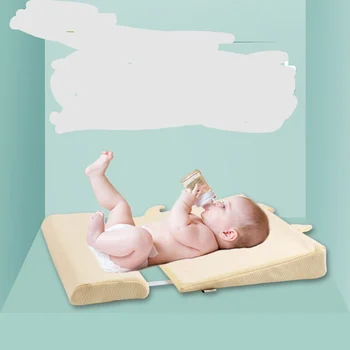 

Anti-vomiting milk pillow for babies cotton Baby Pillow newborn feeding pillow Baby Nursing Pillow Wedge Slope Pillow 51*50*7cm