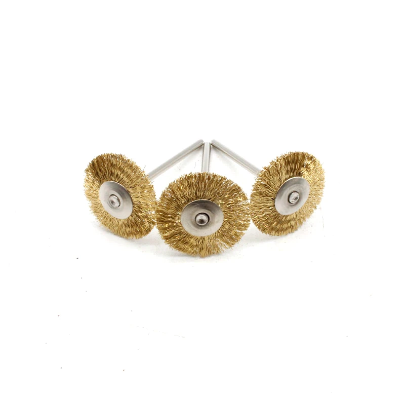 100pcs Jewelry Grinding Buffing Wheel 22mm Scouring Pad Polishing Steel Wire Brush Drill Rotary Tool Accessories