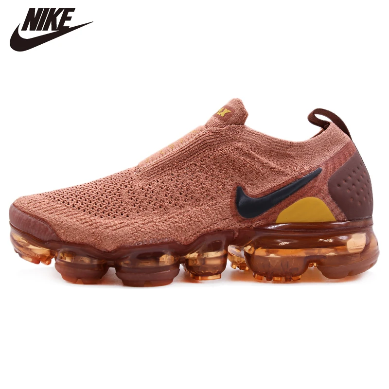 Оригинальные женские кроссовки для бега Nike Air VaporMax Flyknit MOC 2, Новое поступление, скидки - Цвет: AJ6599-201