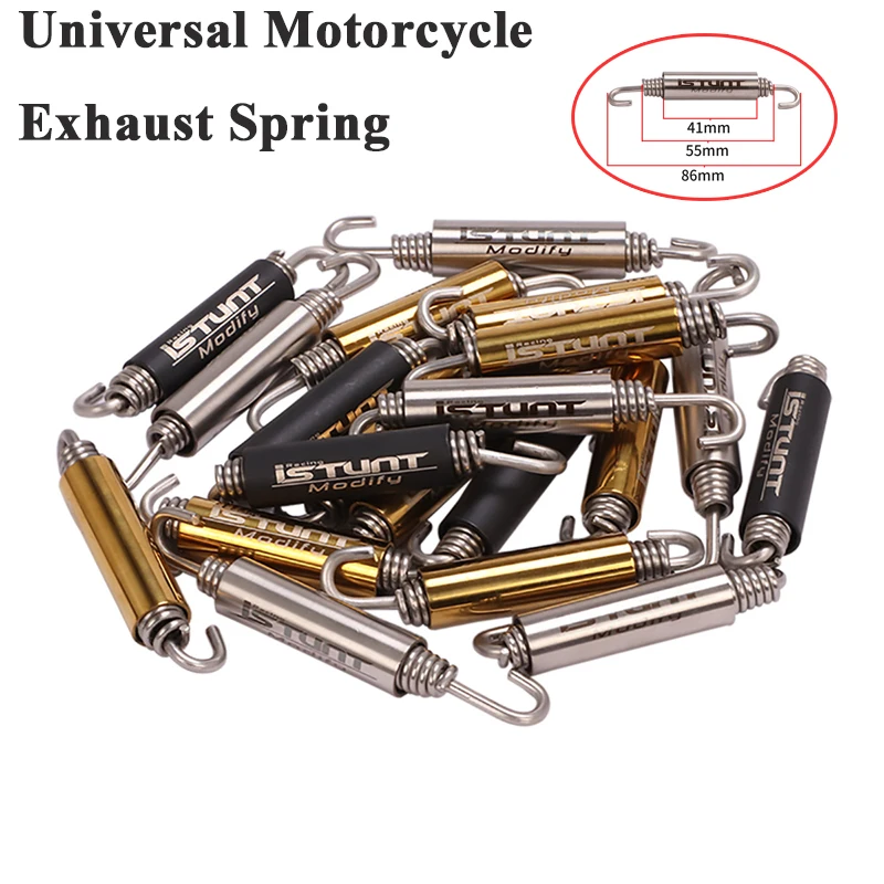 Motorcycle Exhaust Middle Pipes Springs Universal Motorcycle Exhaust