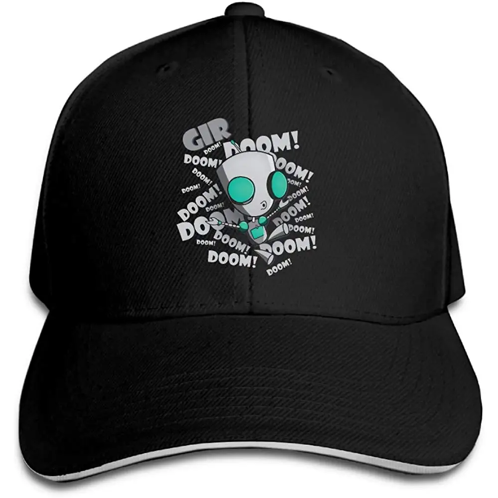 Geneva F Adult Invader Zim Gir's Doom Adjustable Baseball Caps Hats Black |