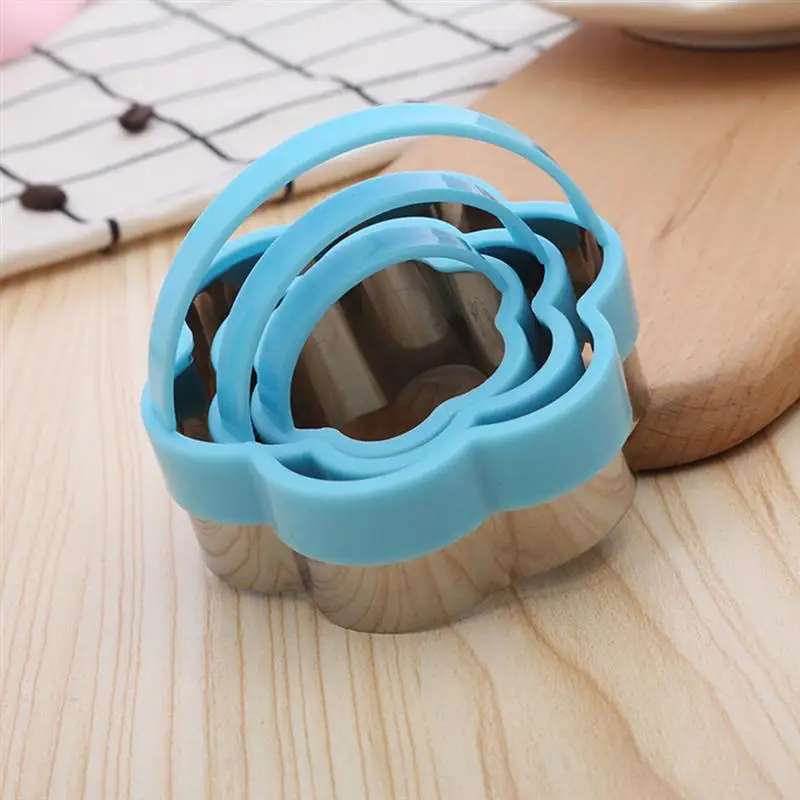 3 шт. звездообразные формочки для печенья из нержавеющей стали DIY форма для печенья кухонный инструмент для выпечки(Rosy