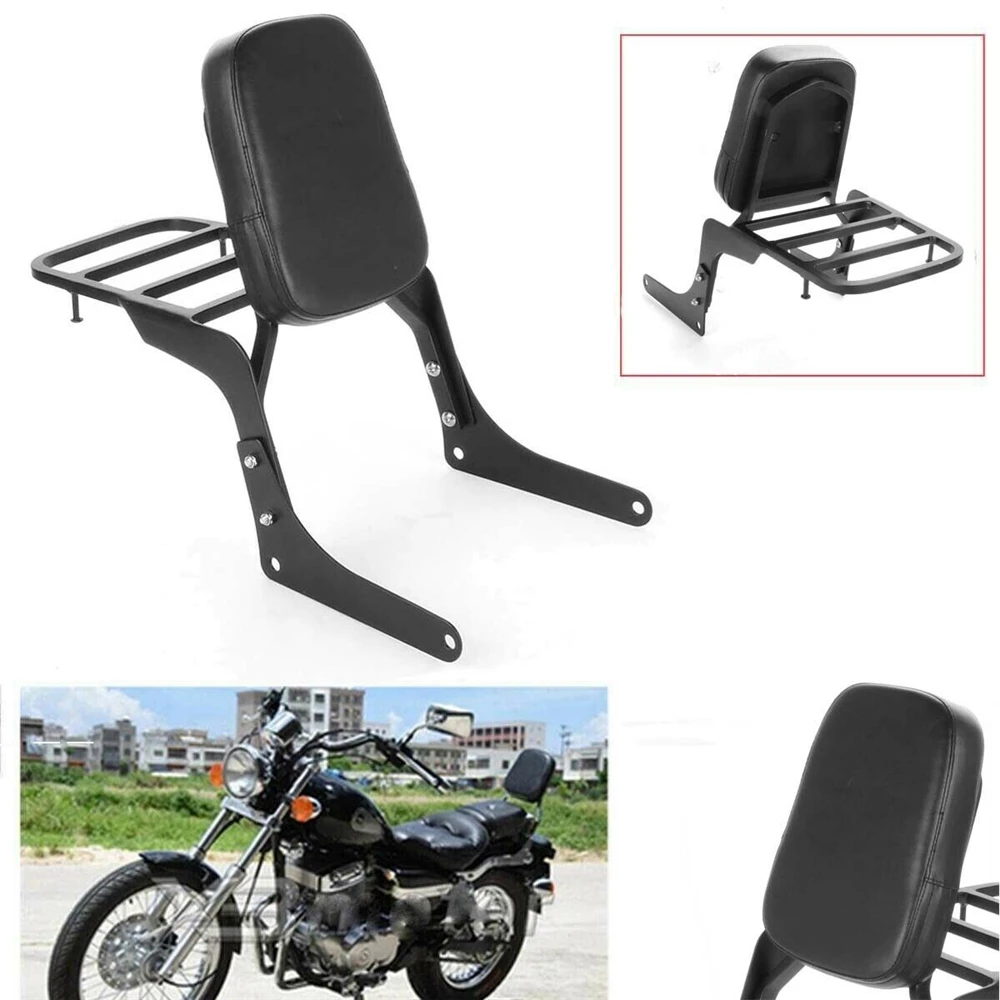 Motosiklet arkalığı Sissy Bar bagaj rafı arka yolcu yastık pedi için