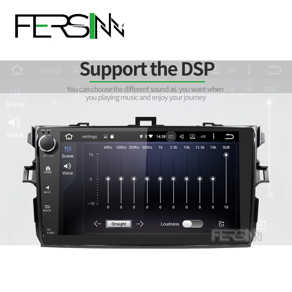 Fersinny CLKLL9060 PX30 android 9,0 автомобильный dvd gps навигатор для Toyota corolla 2007 2008 2009 2010 2011 Автомобильный dvd Радио gps стерео