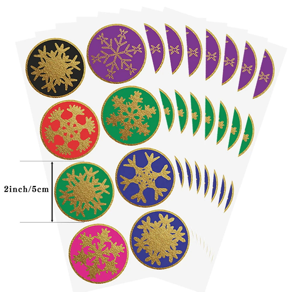 Наклейки на окно рождественские 2 дюйма с рисунком снежинки | Канцтовары для