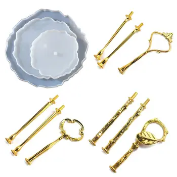 

3 Layer Irregular Large Fruit Disc Tray Silicone Molds Coaster Plate Resin Mold F3MF