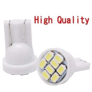 

Car LED Interior Light Bulbs Suv Truck 10pcs Replacement 12v Lamp 1206 194 White T10 8 SMD