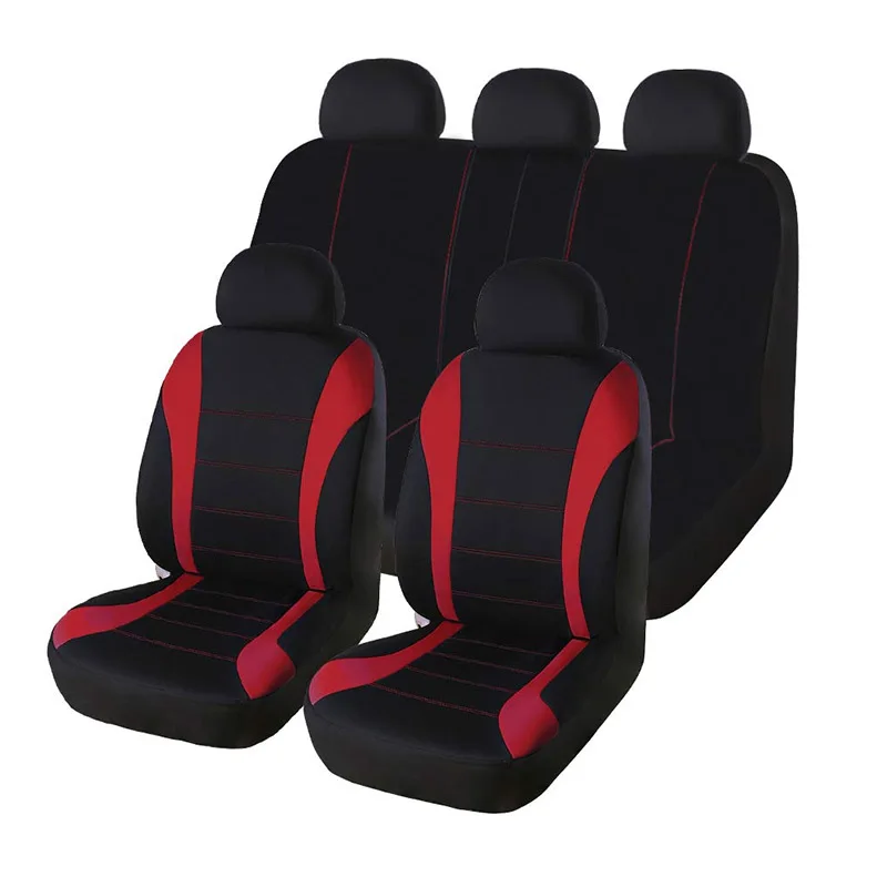9 шт./компл. универсальный чехол для автомобильных сидений Подушка подходит для автомобиля аксессуары для интерьера авто Защитные чехлы для сидений автомобиля-Стайлинг автомобиля аксессуары серый