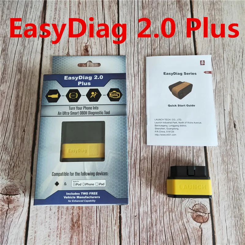 

In stock Original Launch X431 EasyDiag 2.0 Plus Plus 2.0 OBDII diagnostic tool for Android IOS with 2 Free Vehicle Software